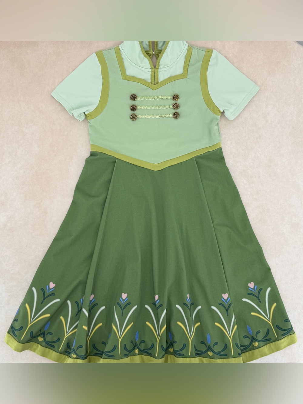 Only Little Once Green Frozen Princess Anna Dress Costume